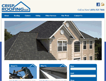 Tablet Screenshot of crisp-roofing.com